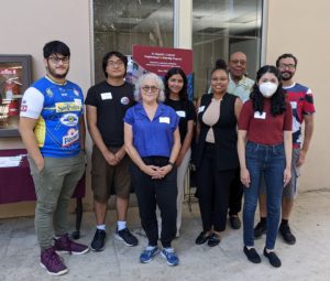 Group photo of retired faculty and Caldwell Scholars